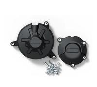 / Adatto for Aprilia RSV4 TUONO V4 2021-2025 Coprimotore for moto, set di accessori for la protezione della frizione Tappo del serbatoi(1 Set-BK)