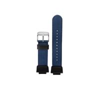 Adatto for Casio 3299 Ae-1200 1100 A158/159 Movimento Cinturino for orologio in tela all'aperto in nylon da immersione(Blue-silver pin buckle)