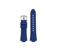 Adatto for Casio Edifice EFB-680 ECB-10PB/DP/YD/HR GST-B400 26x14mm 26x12mm Cinturino for orologio in silicone(Blue-silver pin buckle,14mm Convex)