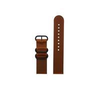 Adatto for Casio PROTREK PRW-60 PRW-61Y PRW-50Y PRW-70Y PRW-30 Cinturino in pelle vintage Anello in acciaio inossidabile(Dark brown-black)