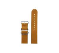 Adatto for Casio PROTREK PRW-60 PRW-61Y PRW-50Y PRW-70Y PRW-30 Cinturino in pelle vintage Anello in acciaio inossidabile(Brown-silver)