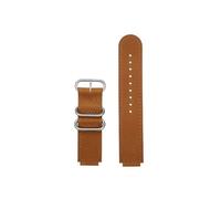 Adatto for Casio W218H/AE-1200/1300/SGW-300 MRW-200 A159/A158 AQ-S810W Cinturino for orologio in vera pelle(Brown-steel)