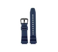 Adatto for Casio W218H AE-1200 AE1100 1300 SGW-300 SGW400 MRW-200 Cinturino for orologio 18mm in resina e silicone(Blue Black)