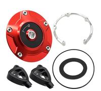 / Adatto for DUCATI Diavel V4 2023 Streetfighter V2 Panigale 1199 1299 899 959 Tappo serbatoio carburante for moto CNC con chiave Copertura airbox Tappo del serbatoi(Silver)