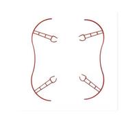 Adatto for eliche for droni Parrot Bebop 2, protezione for eliche di facile montaggio, adatto for il 2019, 2 pezzi, protezione for eliche NUOVA(2PCS Guard)