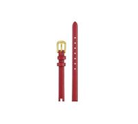 Adatto for Ferragamo F43030017 F43020017 in pelle da 8mm con tacche e strumenti cinturino da orologio da donna(Red Gold)