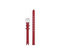 Adatto for Ferragamo F43030017 F43020017 in pelle da 8mm con tacche e strumenti cinturino da orologio da donna(Red Silver)