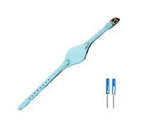 Adatto for Fossil Es3077 Es2830 Es3262 Es3060 Cinturino da donna comodo e traspirante, cinturini di piccole dimensioni da 8 mm(Light blue-Golden-K1)
