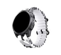Adatto For Garmin 22 26mm Camo Ocean Silicone Quick Release Wristband Strap Adatto For Fenix5 5XPlus 6 6XPro 7 7X Watch Band /Intinct1 2 Belt(Camo white,26mm)