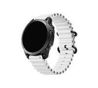 Adatto For Garmin 22 26mm Camo Ocean Silicone Quick Release Wristband Strap Adatto For Fenix5 5XPlus 6 6XPro 7 7X Watch Band /Intinct1 2 Belt(White,22mm)