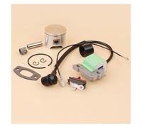 Adatto for Husqvarna 55, 55 Rancher Motore motosega Pezzi di ricambio motore Pistone 46mm Modulo bobina di accensione Kit collettore di aspirazione