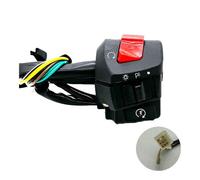 Adatto for interruttori for moto da 22 mm, pulsante clacson for moto, indicatori di direzione, fendinebbia elettrico, interruttore di controllo impermeabile for manubrio(1pcs right)