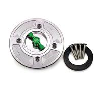/ Adatto for Kawasaki ZX-4R ZX-4RR Accessori for tappi serbatoio carburante for moto Tappo serbatoio benzina Copertura serbatoio olio Tappo del serbatoi(Silver Green)