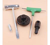 Adatto for la rimozione della frizione di arresto del pistone motosega, set utensili for motoseghe, testa rottura tascabile con bussola a T