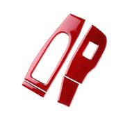 Adatto for M/a/z/d/a 3 BP 2019 2020 2021 2022 2023-2025 Mazda3 Axela LHD RHD Adesivo for pannello alzacristalli anteriore in vera fibra di carbonio morbida(For LHD Red Carbon)