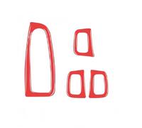 Adatto for M/e/rc/e/d/e/s W205 B/e/n/z Classe C GLC 2014-20 Pannello di controllo finestrini automatici nero pianoforte Adesivo decorativo for accessori auto(Red,LHD)