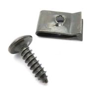 Adatto for moto, auto, scooter, ATV, ciclomotore, e-bike, copertura in plastica, fermo in metallo, vite autofilettante e clip M4 M5 4,2 mm 4,8 mm(M5x16 (30pcs)