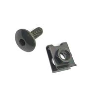 Adatto for moto, scooter, ATV, copertura in plastica, bullone a vite o clip tipo U con dado M6 6 mm M6X12 M6X16 M6X20(M6x20 bolts (10pcs))