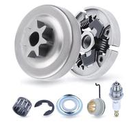 Adatto for motosega 3/8" 7 denti frizione e pignone Precision Design MS290 parti di ricambio con cuscinetto ad aghi rondella E-Clip ingranaggio a vite senza fine