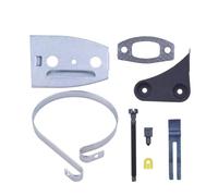Adatto for motosega 50 51 55 Parti di ricambio Barra Piastra Nastro Freno Supporto Guarnizione Tenditore Servizio