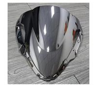 Adatto for Ninja 636 ZX-6R 2024 2025 ZX6R Parabrezza for motocicletta Parabrezza a doppia bolla Deflettori antivento anteriori ZX 6R(Silver)