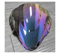 Adatto for Ninja 636 ZX-6R 2024 2025 ZX6R Parabrezza for motocicletta Parabrezza a doppia bolla Deflettori antivento anteriori ZX 6R(Clear Iruidium)