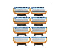 Adatto for rasoio Fusion, serie di cinque generazioni for uomo, rasatura del viso, rimozione dei peli, lama di ricambio for rasoio manuale di sicurezza(8 PCS)
