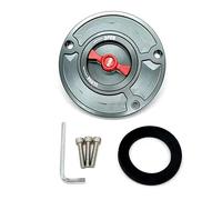 / Adatto for Suzuki GSX250 GSX250R DL250 Tappo serbatoio carburante senza chiave for moto Tappo del serbatoi(Grey Red)