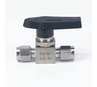 Adatto for tubo da 1/4" pollici O/D Raccordo a compressione in acciaio inossidabile 304 Valvola a sfera di intercettazione 915 PSI Q91SA PN 6.4