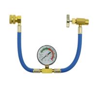 Adatto for tubo di carica del refrigerante Tubo di ricarica autosigillante con manometro e filettatura Acme da 1/2 Tubo di ricarica stabile for condizionatori d'aria