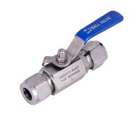 Adatto for valvola a sfera di compressione con diametro esterno del tubo da 6/8/10/12/14 mm, 1/4" 3/8" 1/2" in acciaio inossidabile 304(10mm)