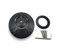 / Adatto for Yamaha FZ6 FZ6R FZ1 R1 R6 R6S Coperchio del serbatoio del carburante CNC in alluminio Accessori for moto senza chiave Tutti gli anni Tappo del serbatoi(Black Black)