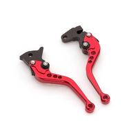 Adatto for Yamaha YFM 700 Raptor 700R 2007-2025 2008 2009 2010 2011 2012 2013 2014 Leve freno frizione for moto in alluminio(Short Red)