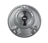 / Adatto for Yamaha YZF R6 tutti gli anni Coperchio del serbatoio del carburante in alluminio CNC Accessori for moto senza chiave 6 colori Tappo del serbatoi(Gray Black)