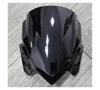 Adatto for Z650 Z 650 2017 2018 2019 Parabrezza for moto a doppia bolla Deflettori antivento anteriori Nero Iridium(Black)