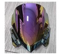 Adatto for Z650 Z 650 2017 2018 2019 Parabrezza for moto a doppia bolla Deflettori antivento anteriori Nero Iridium(Iruidium)