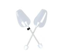 Adatto per 1 paio di barelle per scarpe caricate a molla, strumento di supporto interno regolabile per stivali, scarpe da ginnastica e scarpe in pelle (EU40-47-bianco)