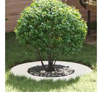 adatto per Anelli d'Albero Piatto 5 pz Bianco Ø40/70 cm Acciaio