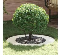 adatto per Anelli d'Albero Piatto 5 pz Bianco Ø50/80 cm Acciaio