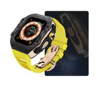 Adatto per Apple Ultra 8 49 mm Kit di modifica in fibra di carbonio , Canta fluoroelastomer di orologi , per iwatch S8/7/6 45 44 mm Serie di orologi Sostituzione cinghia