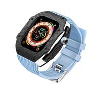 Adatto per Apple Ultra 8 49 mm Kit di modifica in fibra di carbonio , Canta fluoroelastomer di orologi , per iwatch S8/7/6 45 44 mm Serie di orologi Sostituzione cinghia