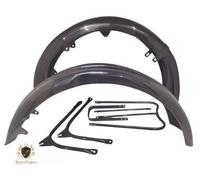 ADATTO PER ARIEL SQUARE FOUR 1000CC MAROON SET PARAFANGHI ANTERIORI E POSTERI...