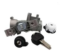 Adatto per Audi A3 TT R8 per VW Golf Jetta EOS Rabbit Tiguan MK5 MK6 per Seat Interruttore di accensione e avviamento argento Bloccasterzo Tasto Interruttore Accensione(With Lock Cylinder)