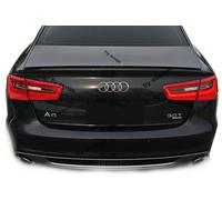 Adatto Per AUDI A6 Tuning Spoiler Posteriore NERO Per S-Line Stile Lip Koffera
