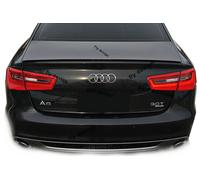 Adatto Per AUDI A6 Tuning Spoiler Posteriore NERO Per S-Line Stile Lip Koffera