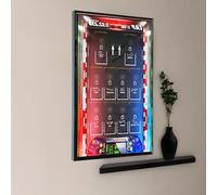 Adatto per auto da corsa Lego Speed Champion F1 10 in 1 pannelli da parete 77242,77243,77244,77245,77246,77247,77248,77249,77250,77251, espositore, telaio a parete, nessun modello incluso (tipo F)