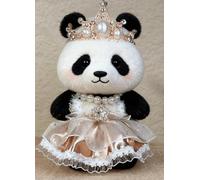 Adatto per bambole di tendenza da 17 cm, gonne da principessa nobile, vestiti a corona, bambole non incluse (oro rosa alba)