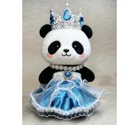 Adatto per bambole di tendenza da 17 cm, gonne da principessa nobile, vestiti a corona, bambole non incluse (cuore dell'oceano)