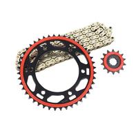 Adatto Per Benelli TRK 502 502X TRK502 TRK502X Catena PIGNONE KIT Anteriore E Posteriore Pignone Fly Ruota 14T 15T 42T 44T Pignone Denti Trasmissione Catena Motore Anteriore(TRK502X 44T 14T HO)