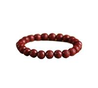 Adatto per bracciale minerale cinabro naturale con proverbi a sei caratteri, regalo per coppie, One Size